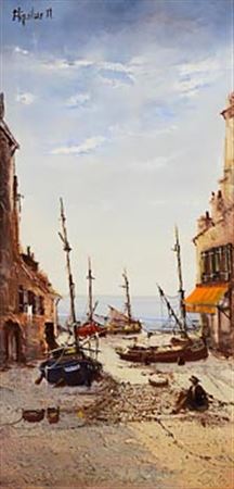 Barcelona Beach by Jorge Aguilar-Agon - Auction record, sale price, and art valuation. Compare with similar artists and explore comparable artworks.