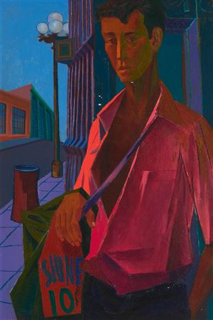 "Los Angeles Shoeshine," 1948 by Edward Reep - Auction record, sale price, and art valuation. Compare with similar artists and explore comparable artworks.
