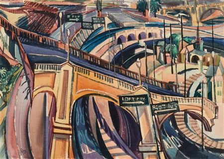 "Building The Hollywood Freeway," 1955