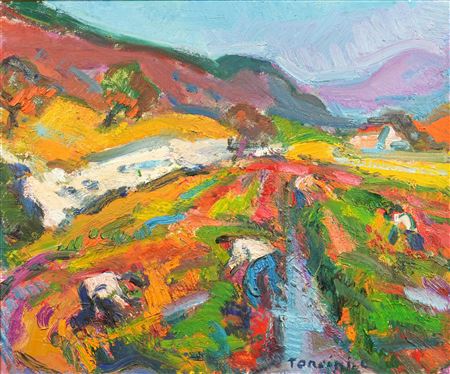 The harvest. 1989 by Louis Toncini - Auction record, sale price, and art valuation. Compare with similar artists and explore comparable artworks.