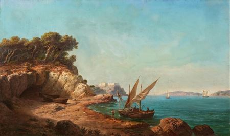 Boats in the Mediterranean. 1871