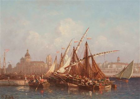 Boats in the port of Marseille