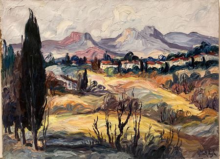 The Alpilles by Albert Vagh - Auction record, sale price, and art valuation. Compare with similar artists and explore comparable artworks.