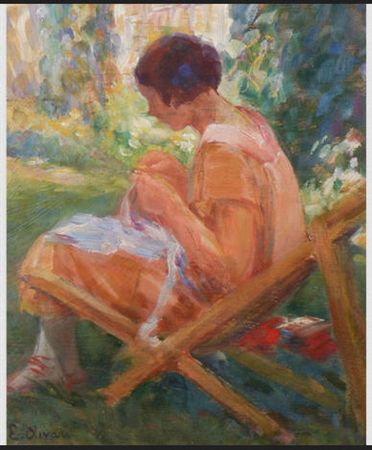 Little girl in the garden