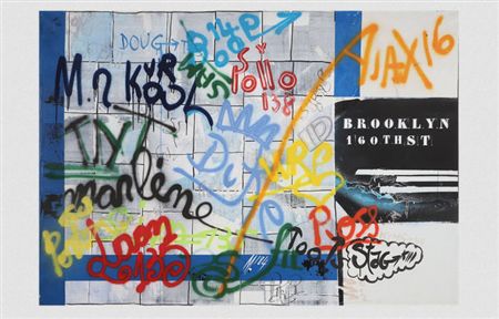 Fragment of route XII Subway and Brooklyn station