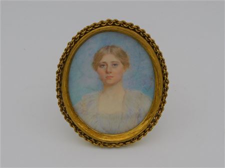Miniature portrait of a young lady
