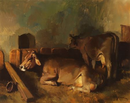 View of a dairy hut. Masterful depiction by Hans Strobl - Auction record, sale price, and art valuation. Compare with similar artists and explore comparable artworks.