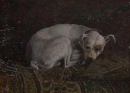 Liegender Jack Russel by Julius Theuer - Auction record, sale price, and art valuation. Compare with similar artists and explore comparable artworks.