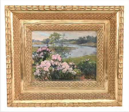 Blossoming Flowers on Rivers Edge