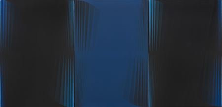 "Triptychon blau schwarz blau schwarz", 1967