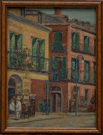 "Street Vendor in the French Quarter", 1922