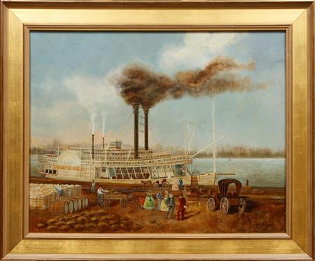 "Loading Cotton on the Boat"