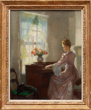 "Woman Playing Piano"