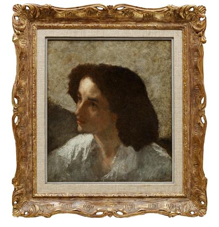 "Portrait of a Young Woman in Profile"