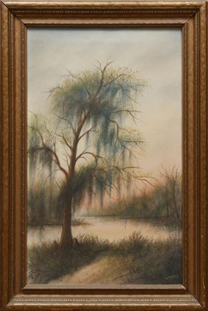 "The Old Tree at Ousley's Landing at Bagdad, LA"