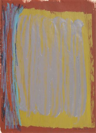 "Abstract Composition in Green and Brown"