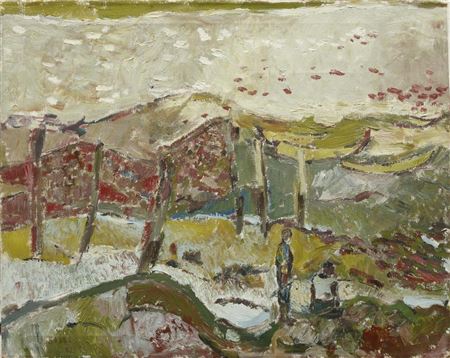"Landscape with Two Figures"