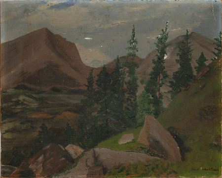 "Scene at Rocky Mountain National Estes Park, Colorado", 1937