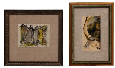 "Standing Figures" and "Profile Portrait" (2)