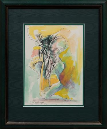 "Untitled: Kneeling Figure"