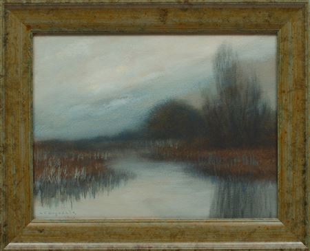 "Autumnal Bayou Scene"