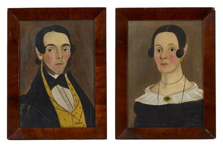 Pair of portraits.