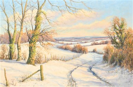 Beeches on the Snow-Clad Downs