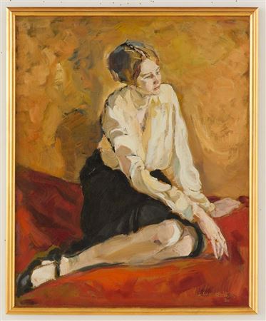 "Portrait of a Seated Woman", 1976