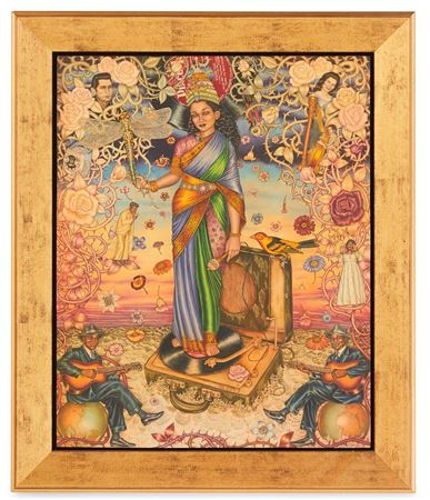 Sample artwork by Douglas Bourgeois (Born 1951), known for assemblage-boxes, portrait - View similar artists and auction records