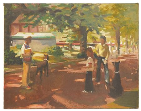 Boston Common by John Evans - Auction record, sale price, and art valuation. Compare with similar artists and explore comparable artworks.