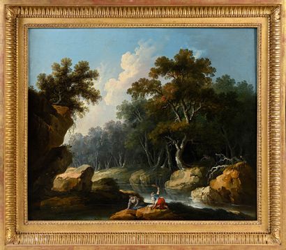 Landscape with washerwomen