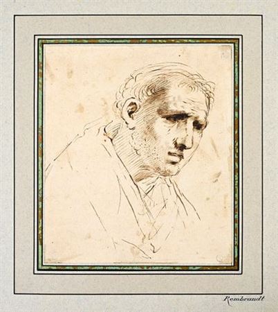 Study of the head of a monk