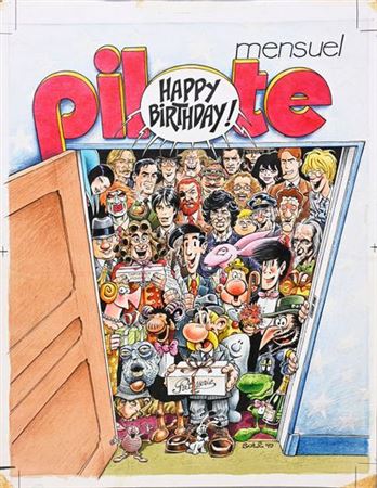 ORIGINAL COVER OF THE PILOT NEWSPAPER N°65.