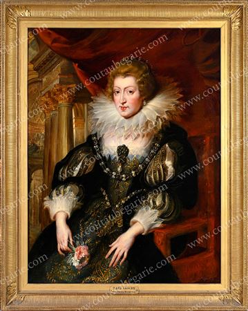 Portrait of Anne of Austria.
