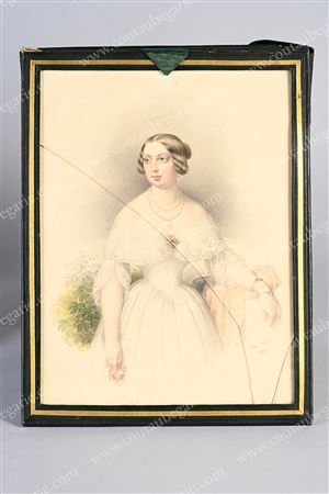 Portrait of Princess Louise d'Artois, Duchess of Parma (1819-1864).