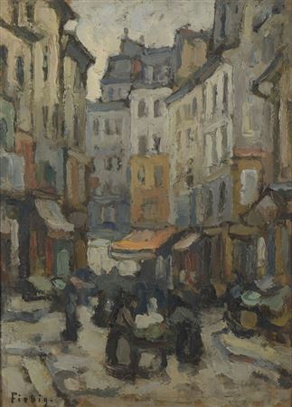Rue Mouffetard by Frederic Fiebig - Auction record, sale price, and art valuation. Compare with similar artists and explore comparable artworks.