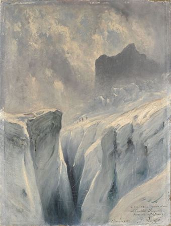 The Géant glacier, below the Requin refuge, Chamonix