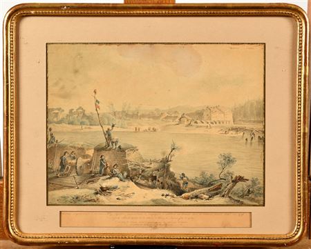 "Artillery Company in Front of Kehl in 1793" by Claude Thienon - Auction record, sale price, and art valuation. Compare with similar artists and explore comparable artworks.
