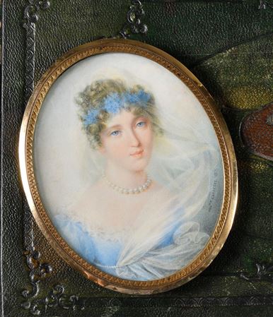 "Hortense de Beauharnais, duchesse de Saint Leu", full-length bust.