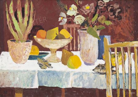 STILL LIFE by Ferenc Dallos - Auction record, sale price, and art valuation. Compare with similar artists and explore comparable artworks.