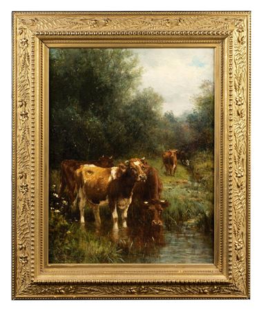 Cattle Watering at the Creek