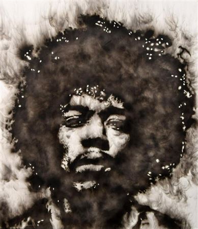 "Portrait of J. Hendrix."