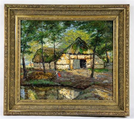 Peasant Woman by a Body of Water, Behind a Thatched Half-Timbered House by Paul Kassenberg - Auction record, sale price, and art valuation. Compare with similar artists and explore comparable artworks.