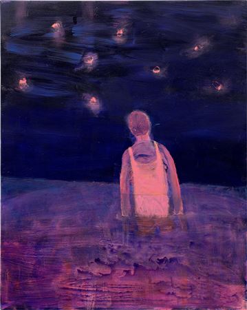 Magenta Rise by Katherine Bradford - Auction record, sale price, and art valuation. Compare with similar artists and explore comparable artworks.