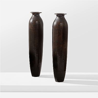 Pair of monumental vases