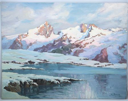 "The evening went up on the snow"
