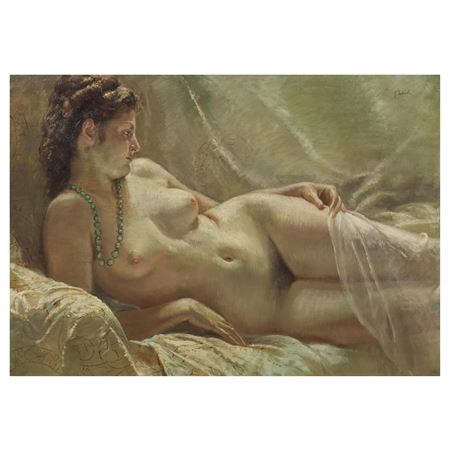 FEMALE NUDE WITH A NECKLACE