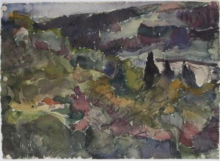 Inn valley with farmhouse, 1934 by Josef Rubsam - Auction record, sale price, and art valuation. Compare with similar artists and explore comparable artworks.