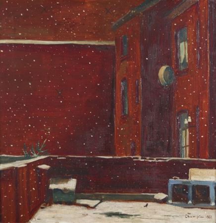 Roter Hinterhof by Theo Champion - Auction record, sale price, and art valuation. Compare with similar artists and explore comparable artworks.