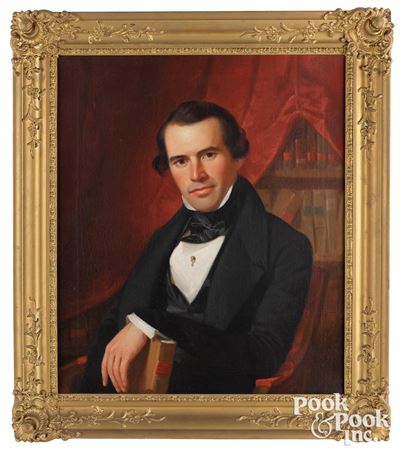 Pair: Portraits of the Honorable George F. Miller and his wife Mrs. Bridget Bright Miller